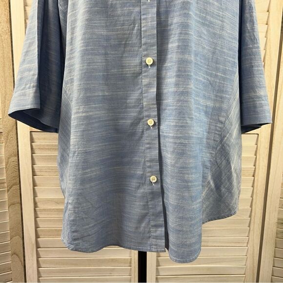 Frame Chambray Dolman Sleeve Blouse Top Large - Picture 6 of 15